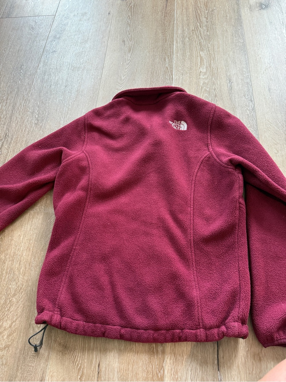 The North Face Women's Burgundy Full-Zip Fleece Jacket - Picture 3 of 3